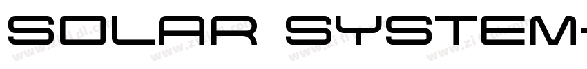 Solar System字体转换